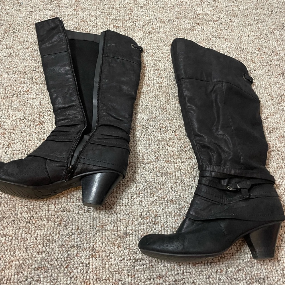 Raleigh Women's Size 9 Black Heel Boots